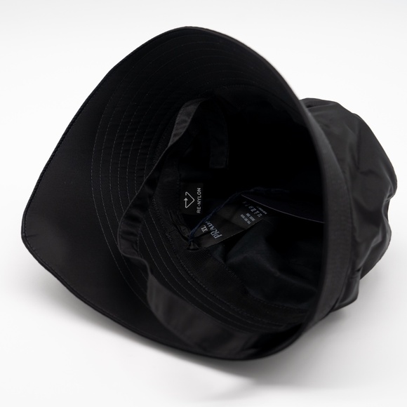 size XL Prada Re-Nylon Bucket Hat Black with Pouch Pocket - Picture 4 of 6